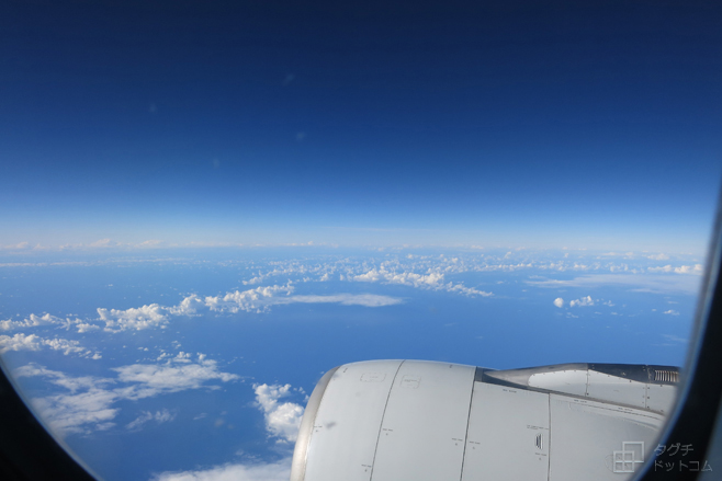 飛行機から見た空の景色