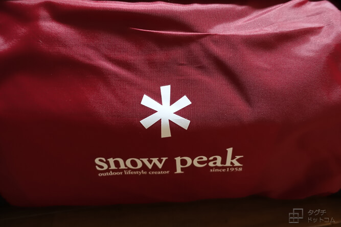 収納袋のロゴ／アメニティドーム・スノーピーク・snowpeak AmenityDome
