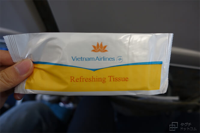 おしぼり・お手拭き・Refreshing Tissue／ダナン・ベトナム航空