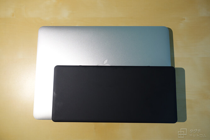 MacBookProとの大きさ・サイズ比較／ポメラ DM200・キングジム