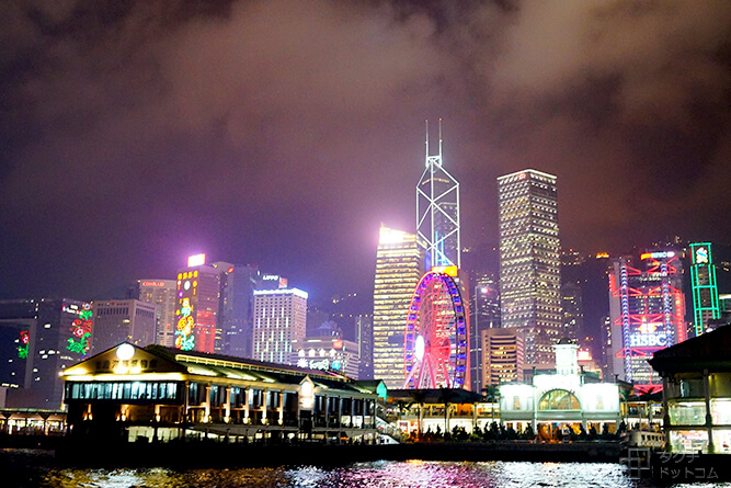 香港の夜景・ビクトリアハーバー・Victoria Harbour