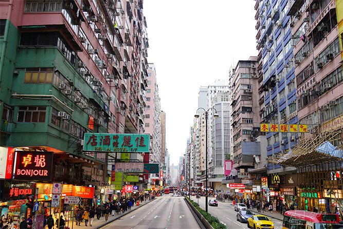 香港の町並み・商店街