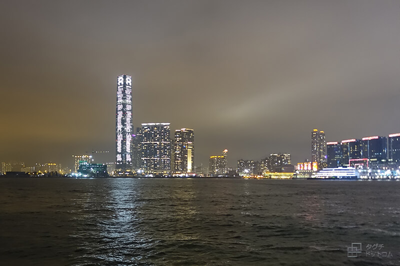 スターフェリーから見える香港の夜景