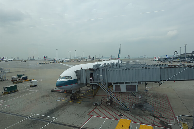 帰りもキャセイパシフィック航空の飛行機／香港旅行記・Hong Kong Travel